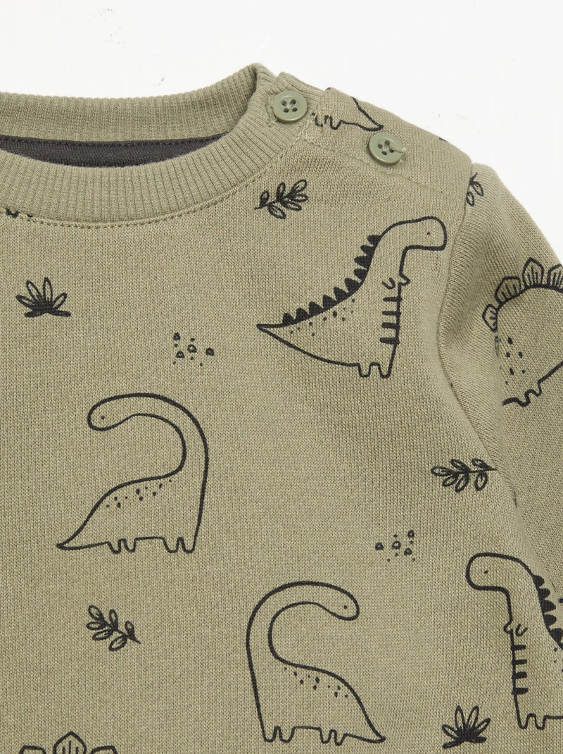 2-teiliges Set: Sweatshirt + Hose Khaki - Kiabi