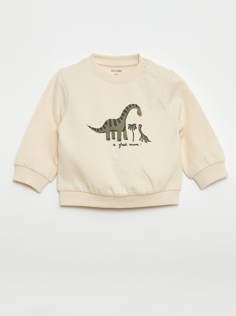 2-teiliges Set: Sweatshirt + Hose Weiß - Kiabi