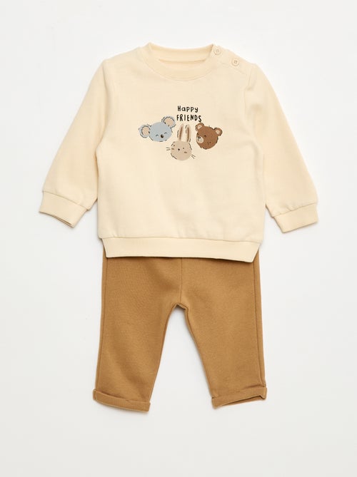 2-teiliges Set: Sweatshirt + Hose - Kiabi