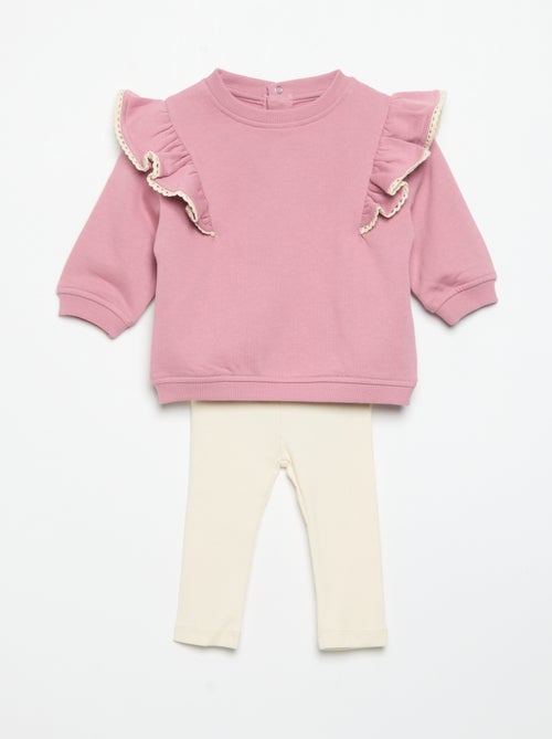 2-teiliges Set: Sweatshirt + Leggings - Kiabi