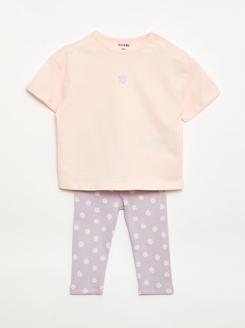 2-teiliges Set T-Shirt + Leggings - Kiabi