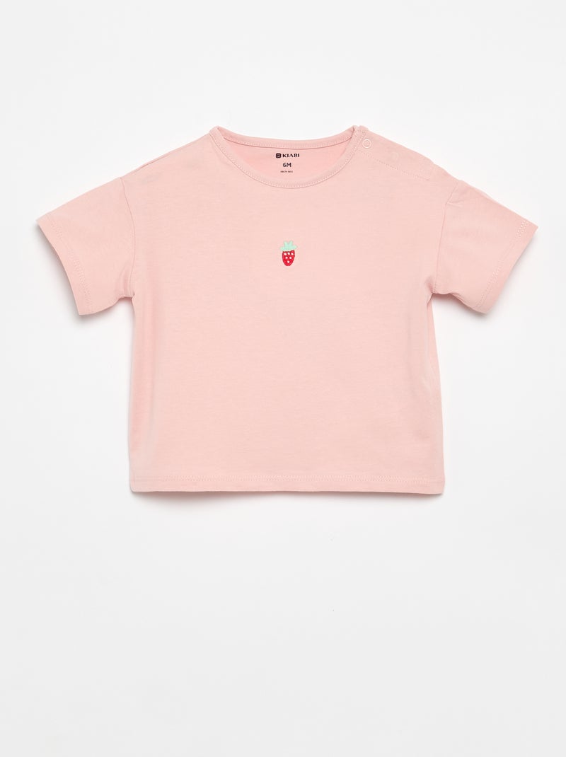 2-teiliges Set: T-Shirt + Leggings Rose - Kiabi