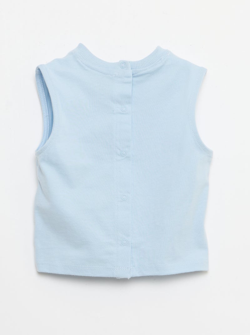 2-teiliges Set Tanktop + Shorts 'Marvel' Blau - Kiabi
