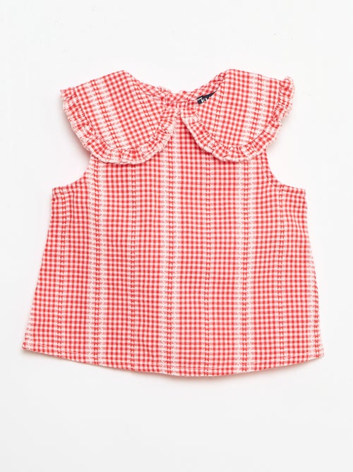 2-teiliges Vichy-Set: Bluse und Hose - Kiabi