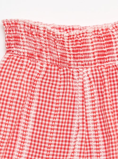 2-teiliges Vichy-Set: Bluse und Hose - Kiabi