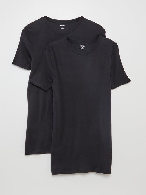 2er-Pack Basic T-Shirts - Kiabi