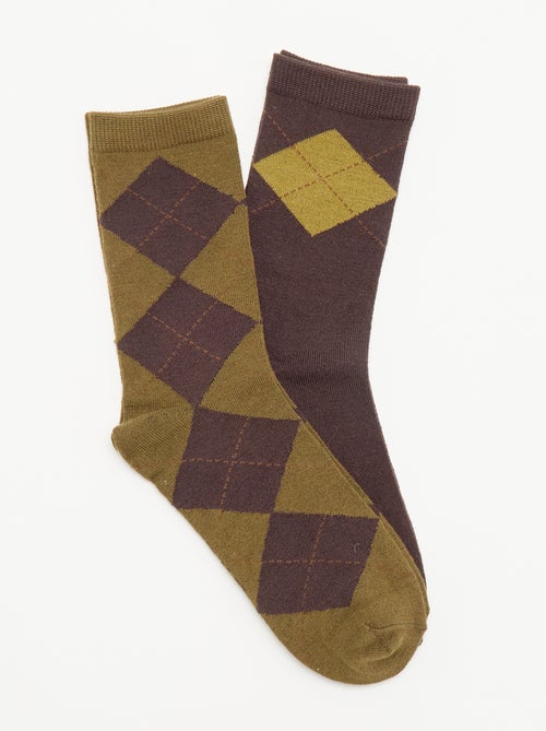 2er-Pack bedruckte Socken - Kiabi