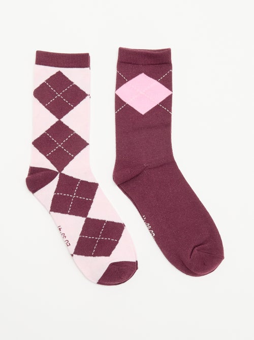 2er-Pack bedruckte Socken - Kiabi