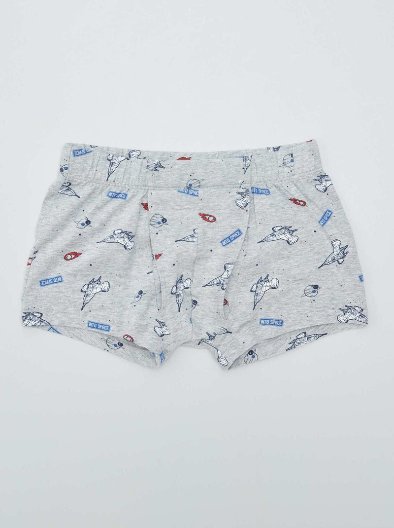 2er-Pack Boxershorts mit Klettverschluss – Einfach anzuziehende Kollektion Grün/grau - Kiabi