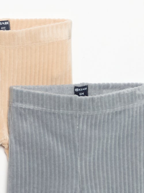 2er-Pack Cord-Leggings - Kiabi