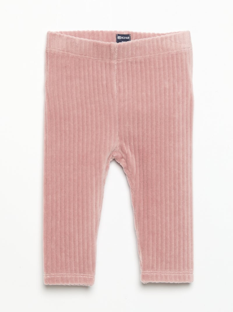 2er-Pack Cord-Leggings Rose - Kiabi