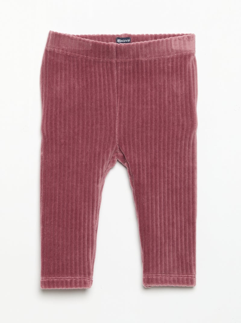 2er-Pack Cord-Leggings Rose - Kiabi