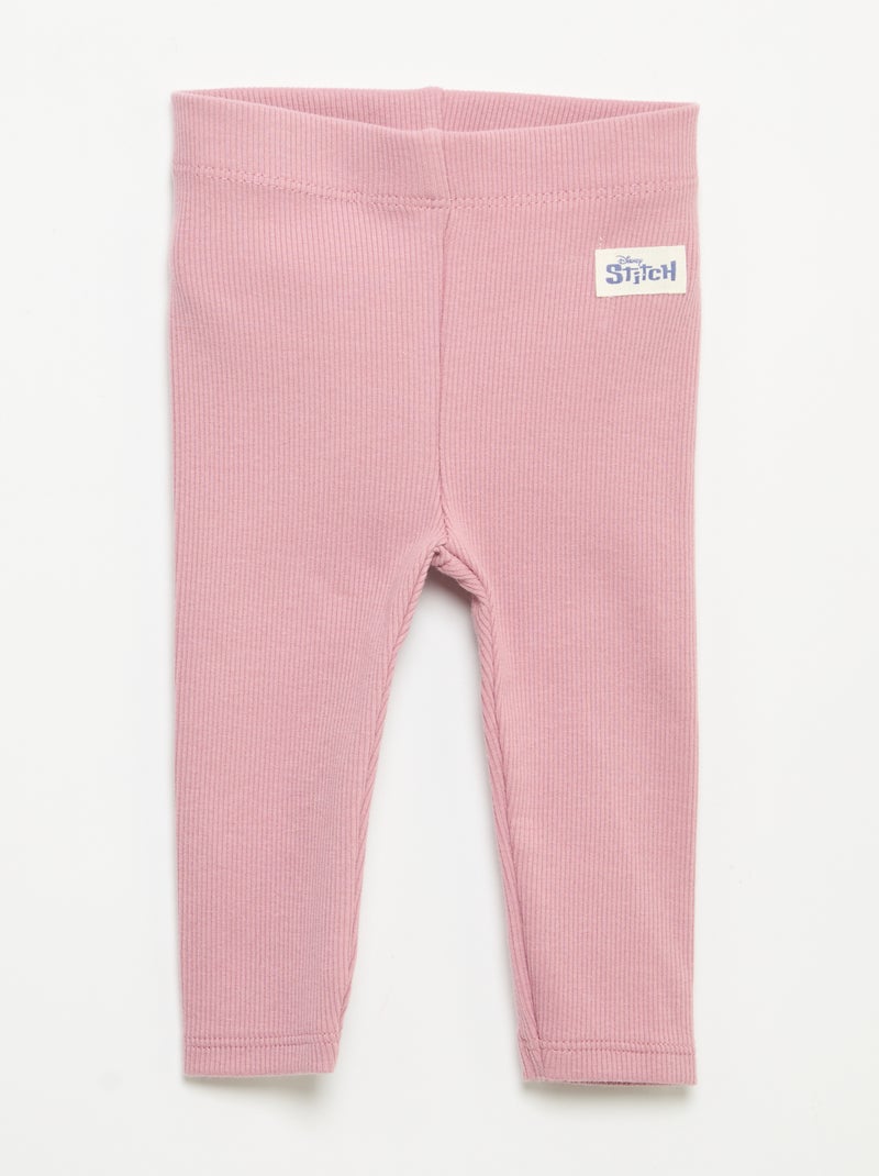 2er-Pack 'Disney' Leggings aus Rippstrick Beige - Kiabi