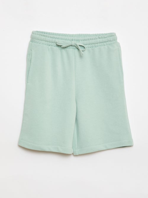 2er-Pack einfarbige Baumwollshorts - Kiabi