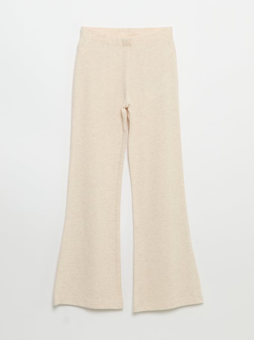 2er-Pack einfarbige Leggings in ausgestellter Form - Kiabi