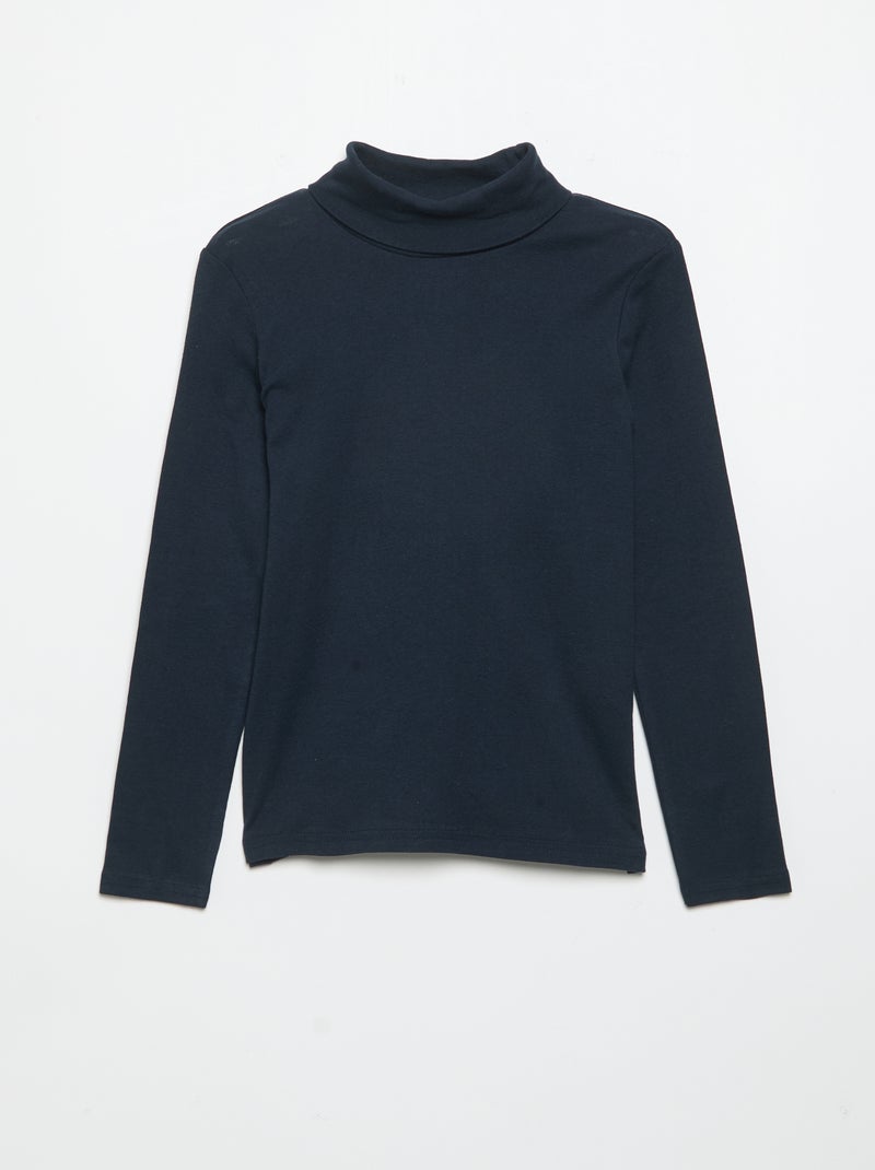 2er-Pack einfarbige Rollkragenpullover Grau - Kiabi