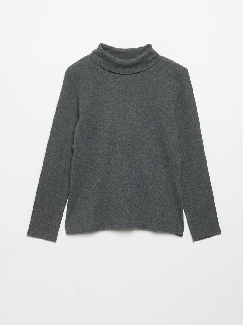 2er-Pack einfarbige Rollkragenpullover Grün - Kiabi