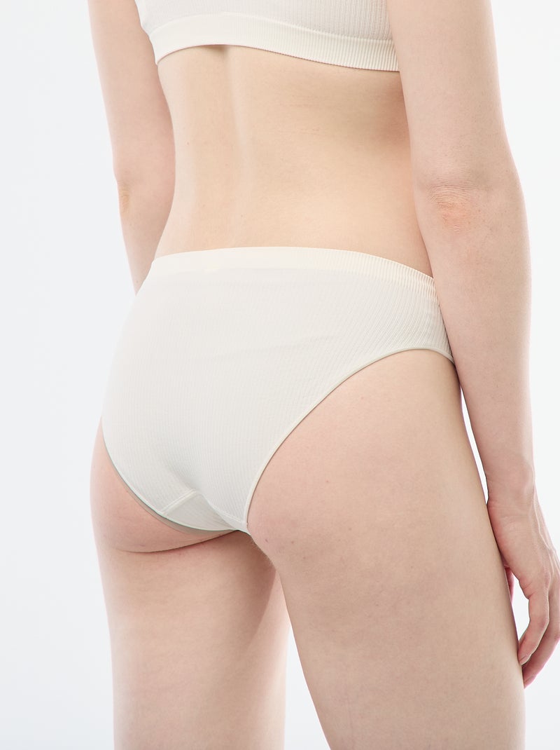 2er-Pack einfarbige Slips Rosa - Kiabi