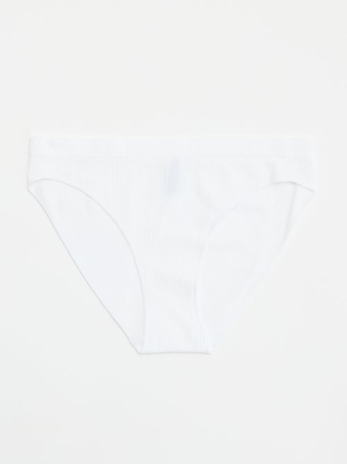 2er-Pack einfarbige Slips - Kiabi