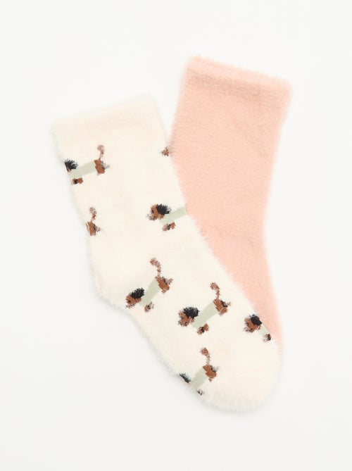 2er-Pack Fantasie-Halbsocken - Kiabi