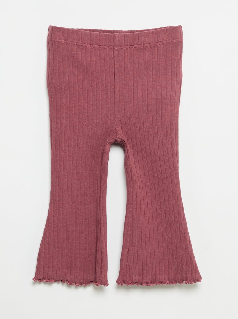 2er-Pack Flare-Leggings Rose - Kiabi