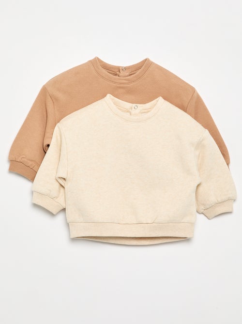 2er-Pack Fleece-Sweatshirts - Kiabi