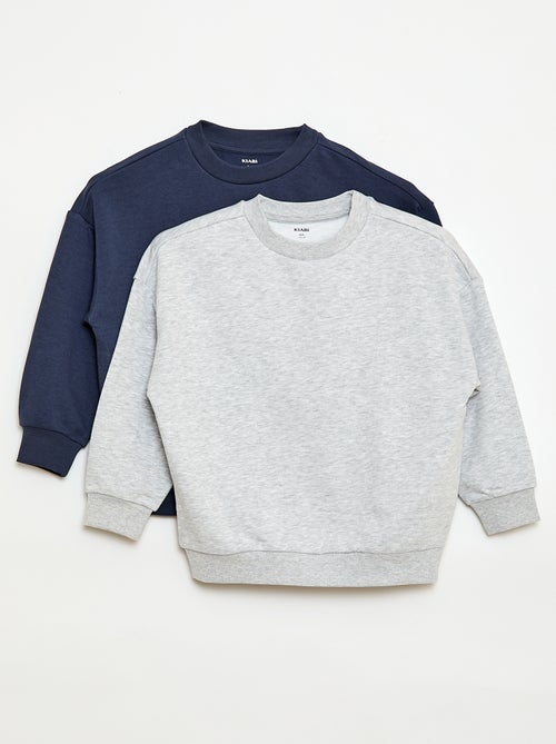 2er-Pack French-Terry-Sweatshirts aus Baumwolle - Kiabi