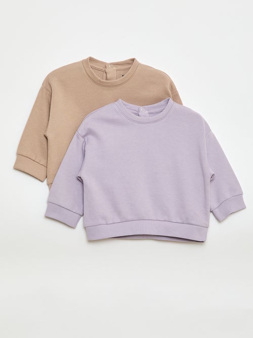 2er-Pack French Terry Sweatshirts - Kiabi