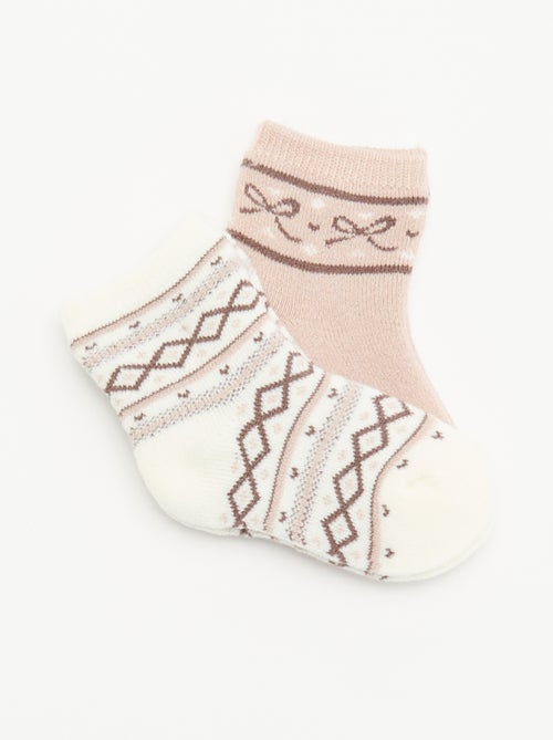2er-Pack gefütterte Socken - Kiabi