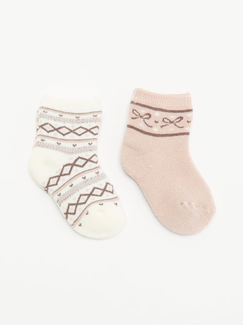 2er-Pack gefütterte Socken - Kiabi