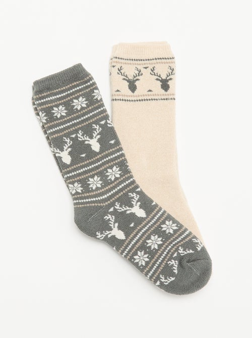 2er-Pack gefütterte Socken - Kiabi