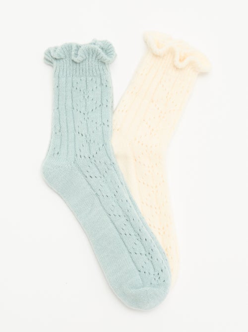2er-Pack gemusterte Socken - Kiabi