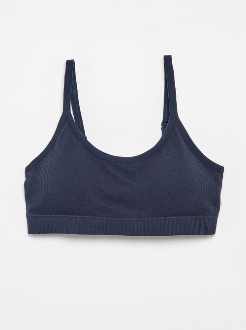 2er-Pack gerippte Bralettes - Kiabi
