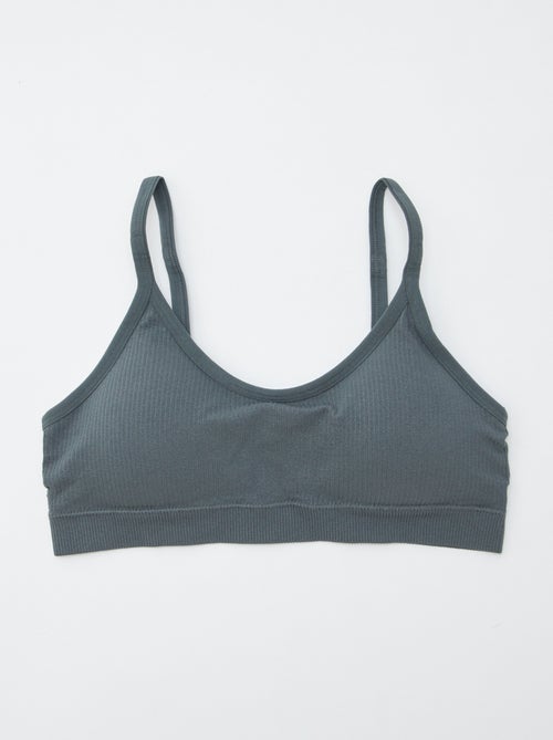2er-Pack gerippte Bustiers - Kiabi