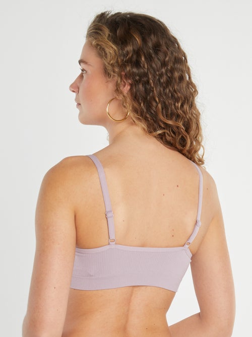 2er-Pack gerippte Bustiers - Kiabi