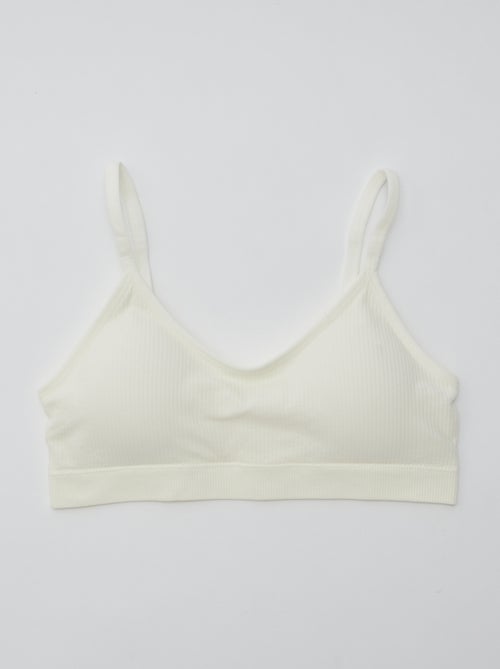 2er-Pack gerippte Bustiers - Kiabi