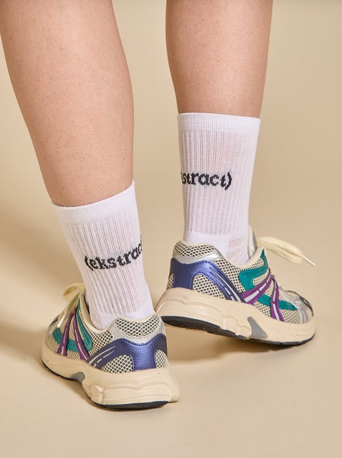 2er-Pack hohe Anti-Rutsch-Socken - (ekstract) - Kiabi
