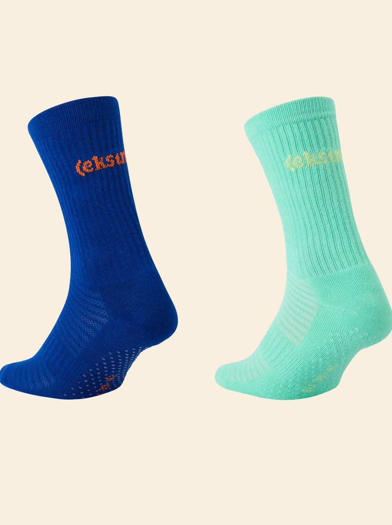 2er-Pack hohe Anti-Rutsch-Socken - (ekstract) Vert - Kiabi