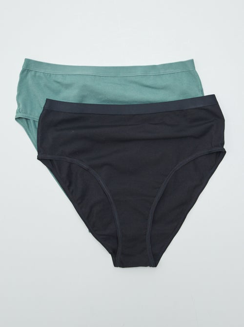 2er-Pack hohe Slips – Kollektion "einfach anzuziehen" - Kiabi