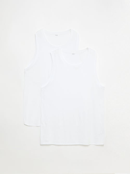2er-Pack Jersey-Unterhemden - Kiabi
