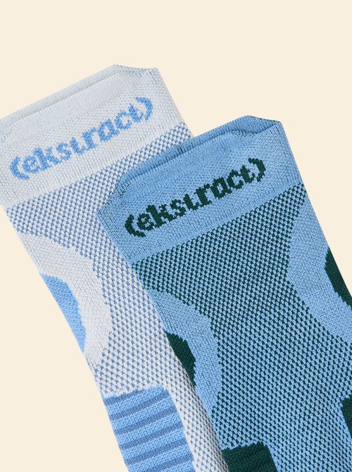 2er-Pack Kompressionssocken aus Baumwolle (ekstract) - Kiabi