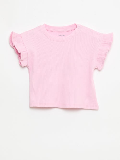 2er-Pack Kurzarm-T-Shirts aus Baumwolljersey - Kiabi