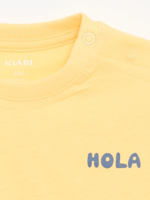 2er-Pack Kurzarm-T-Shirts aus Baumwolljersey - Kiabi