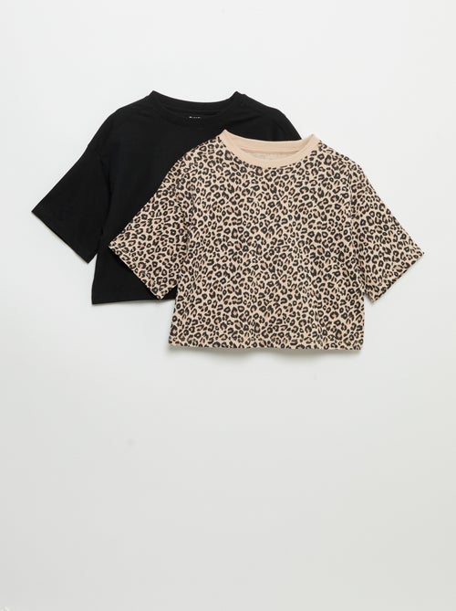 2er-Pack Kurzarm-T-Shirts - Kiabi