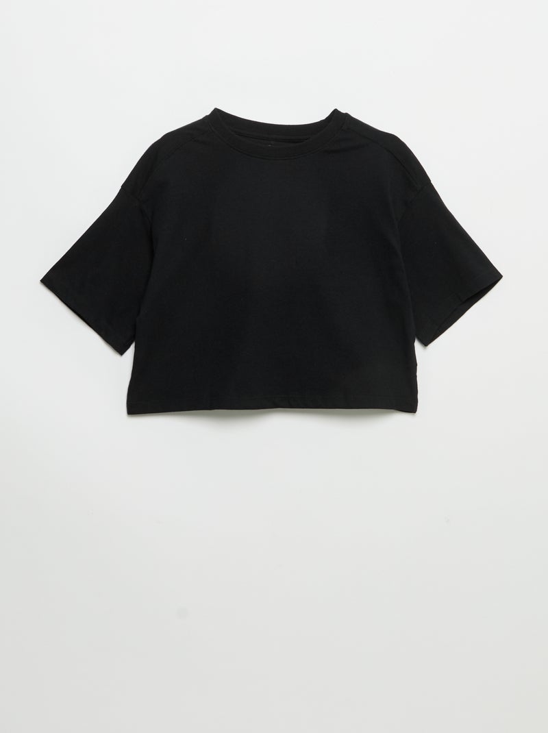 2er-Pack Kurzarm-T-Shirts Braun - Kiabi