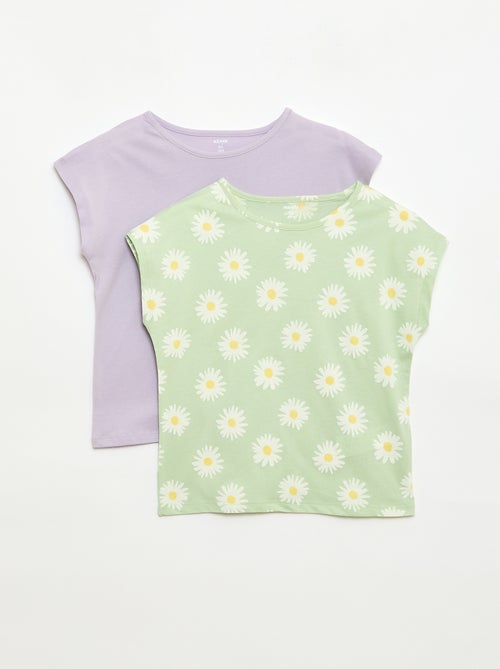 2er-Pack Kurzarm-T-Shirts - Kiabi