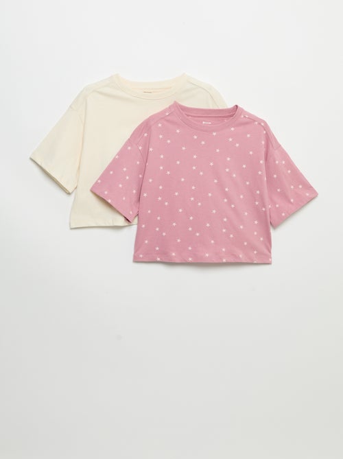 2er-Pack Kurzarm-T-Shirts - Kiabi