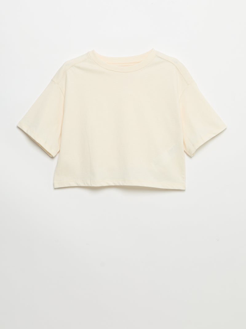 2er-Pack Kurzarm-T-Shirts Lila - Kiabi