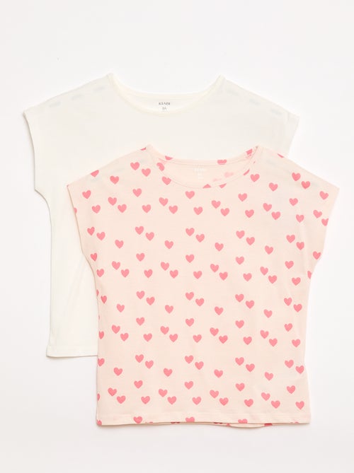 2er-Pack Kurzarm-T-Shirts - Kiabi