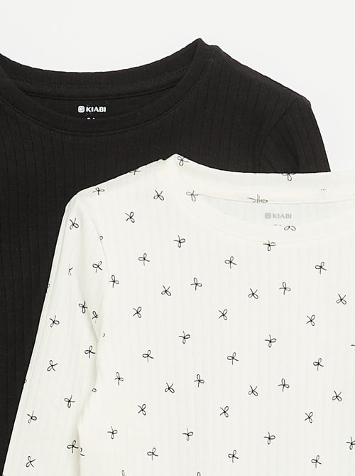 2er-Pack Langarm-T-Shirts - Kiabi